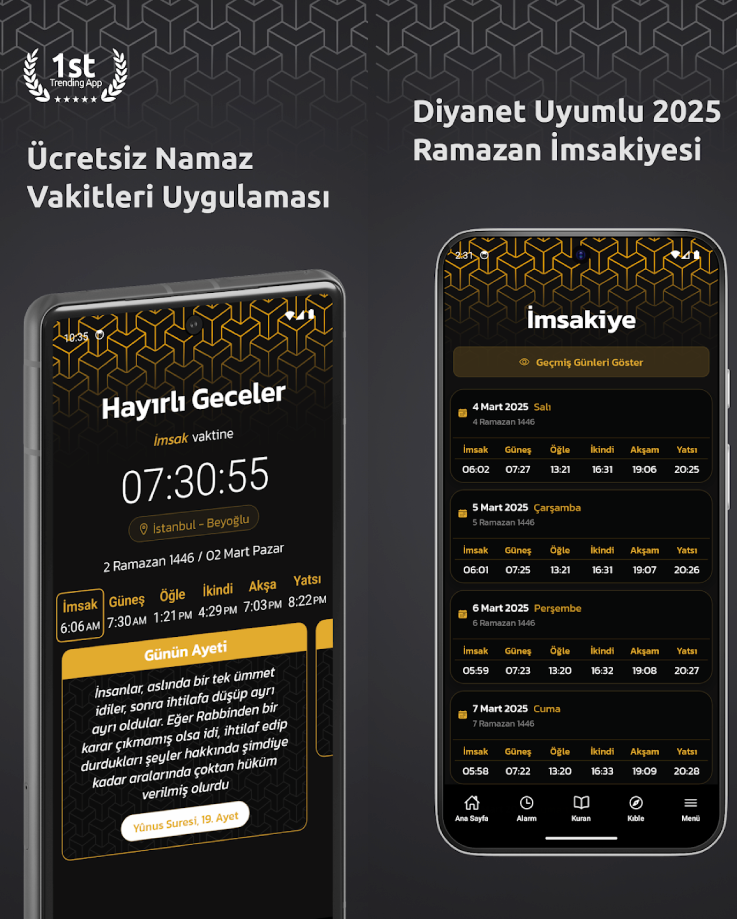 Namaz Vakitleri Uygulaması