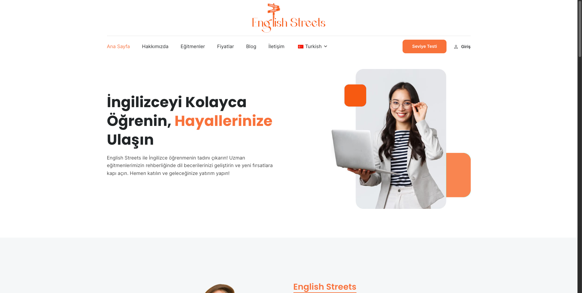 English Streets Dil Okulu Web Sitesi